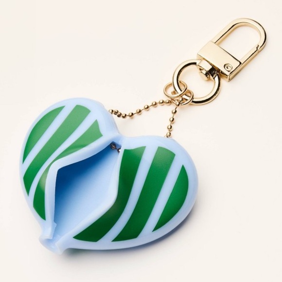 Kate Spade x Target Striped Coin Pouch Bag Charm NWT Limited Edition - Picture 2 of 3